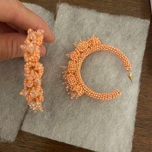 Coral Earrings. Brand new. Never even tried on.